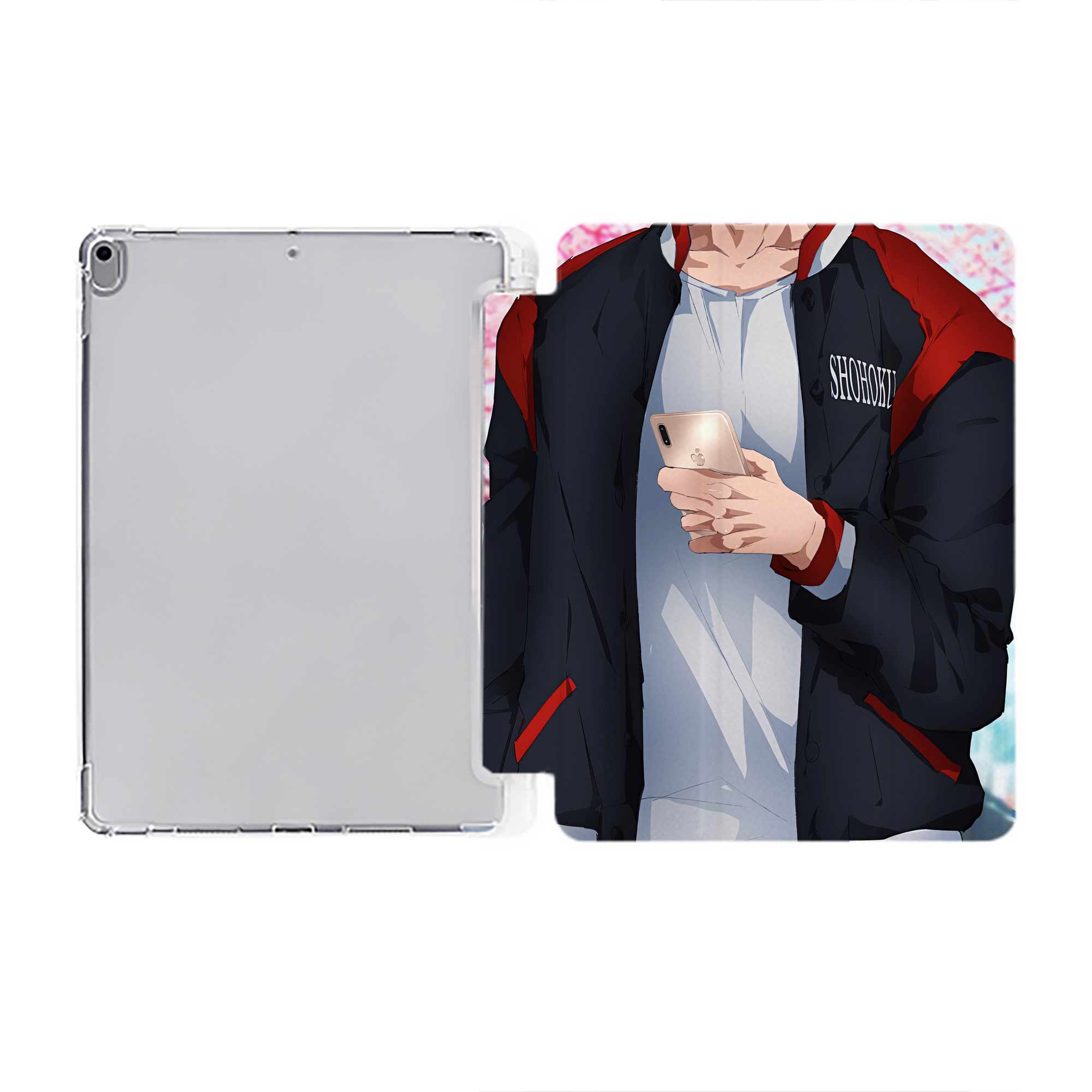 （画像用） SLAM DUNK／スラムダンク IPad ケース ペン収納付き 三つ折りスタンド PUレザー×シリコン 対応機種9.5/10.5/10.9インチ